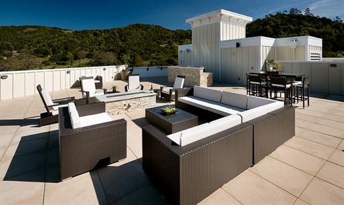 Rooftop Lounge with Firepit