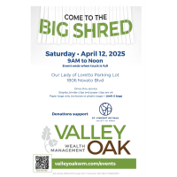 Valley Oak Wealth Management’s Annual “BIG Shred” in Partnership with St. Vincent de Paul