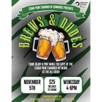 Brews & Dudes Happy Hour | September 2026