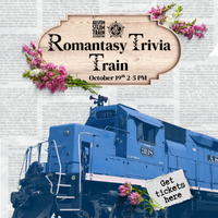 Romantasy Trivia Train: A Vintage Train Ride of Romance and Whimsy