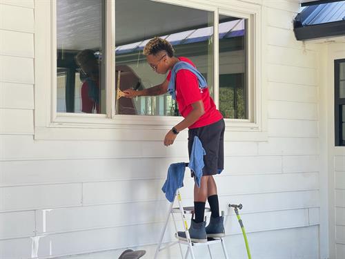 Our SUP Jada doing some squeegee magic