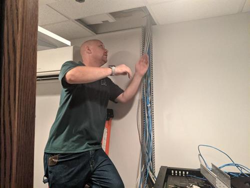 Project - Server Room During (Rerouting Wires)