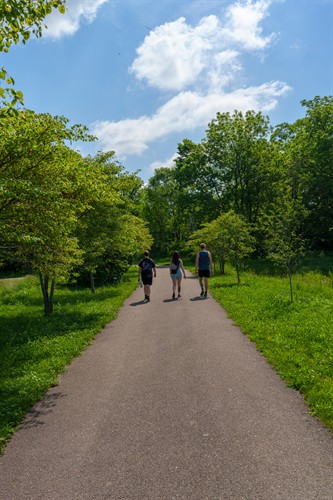 Wilbur Wright Trail - alongside community