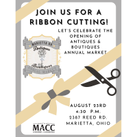 Ribbon Cutting- Antiques & Boutiques Market