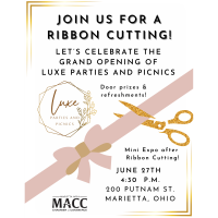 Ribbon Cutting- Luxe Parties and Picnics