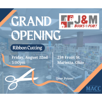 Ribbon Cutting- J and M Books and Play