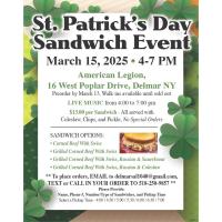 Pre Order St. Pat's Sandwiches from Legion