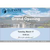 CANCELLED/RESCHEDULED - Ribbon Cutting and Grand Opening of Elevate Self Storage