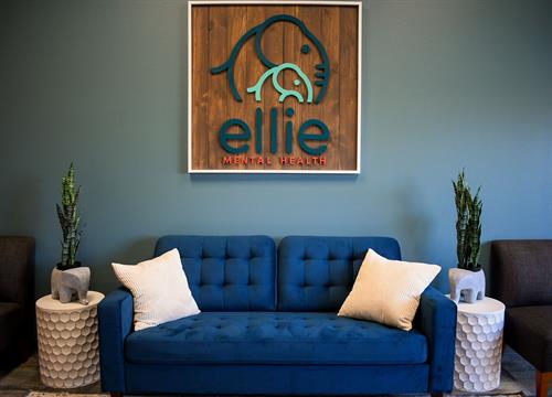 Love our Blue Couch