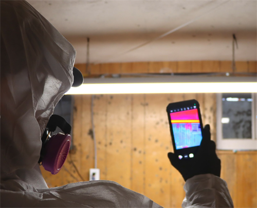 Infrared inspection to detect hidden moisture and mold inside walls — advanced technology, better results. Infrared inspection to detect hidden moisture and mold inside walls — advanced technology, better results.