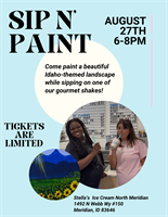 Sip n’ Paint at Stella’s Ice Cream North Meridian