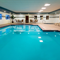 Enjoy our 24-hr indoor pool & spa!