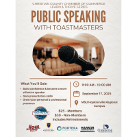 Learn & Thrive: Public Speaking with Toastmasters
