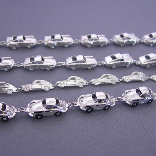 Exclusive 356 Car Bracelets in Sterling Silver or Gold