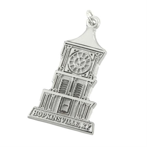 Exclusive Hopkinsville Clock Tower Charms in Sterling Silver or Gold