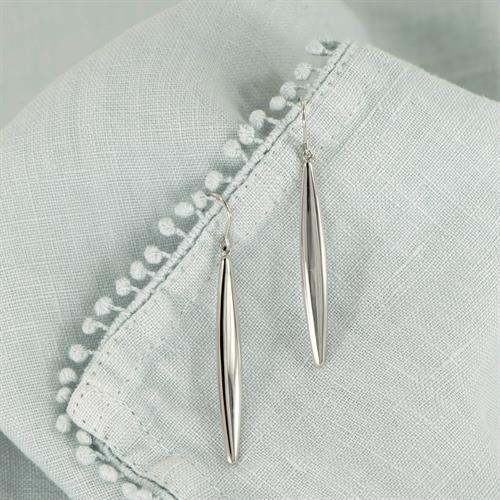 Sterling Silver Dangle French Wire Earrings 