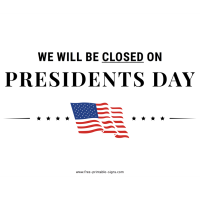 Presidents' Day - Chamber Office Closed