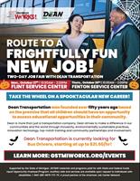 "Route To A Frightfully Fun New JOB!" Job Fair with Dean Transportation at GST MichiganWorks! Flint