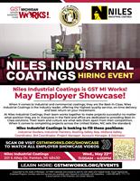 2024 Niles Industrial Coatings Hiring Event & GST MichiganWorks! May Employer Showcase