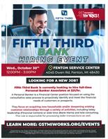 Fifth Third Bank Hiring Event at GST MichiganWorks! Fenton