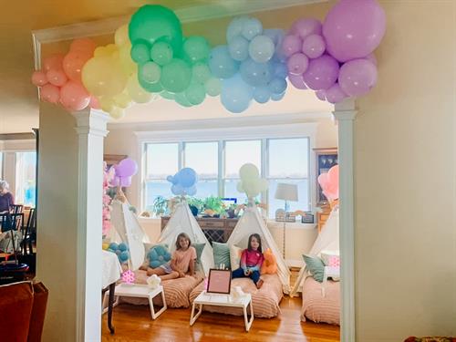 custom balloon garland