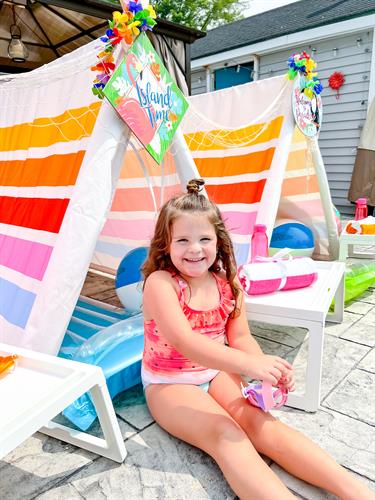 Pool cabana fun!