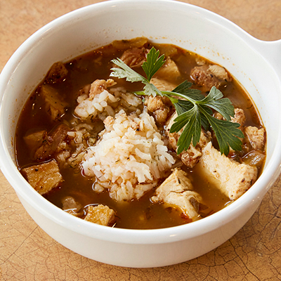 Lemon Chicken Rice Soup - Broth Based