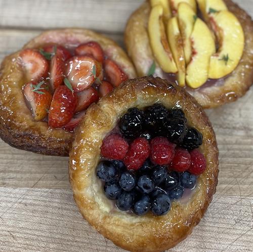 Creme Brulee Croissants with Fruit
