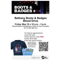 Bethany Boots & Badges Blood Drive 