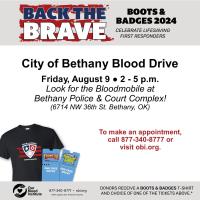 City of Bethany Blood Drive