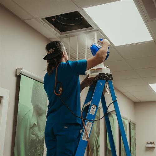 Anti-microbial HVAC Treatment