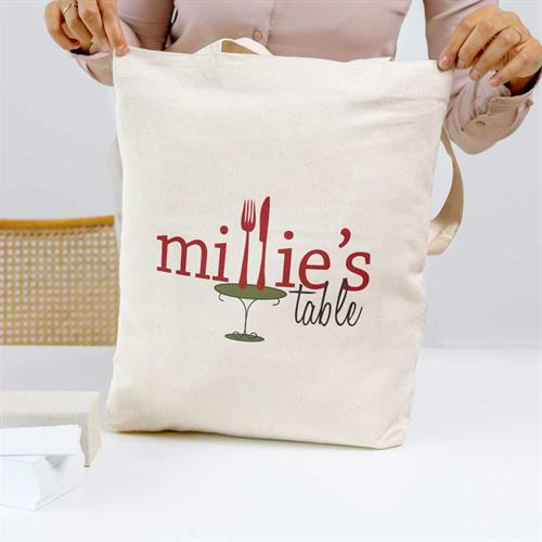 Millie's Table logo on bag