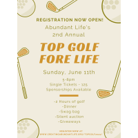 Abundant Life - Top Golf Fore Life Fundraiser