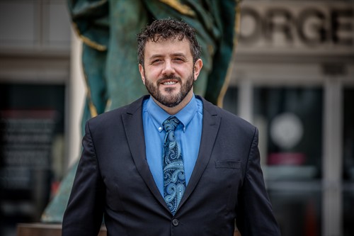 Attorney Frank Santini outside the Hillsborough County Courthouse in Tampa, Florida.