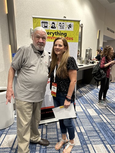 Ms Becky with the founder of Mathnasium