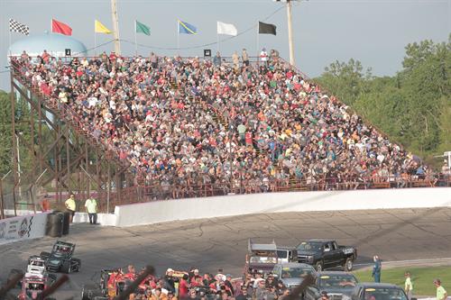Crowd Shot for the 69th Pay Less Little 500 presented by UAW-GM. Dale Pickett Photo