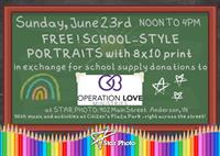 Back-to-School Fundraiser for Operation Love at Star Photo