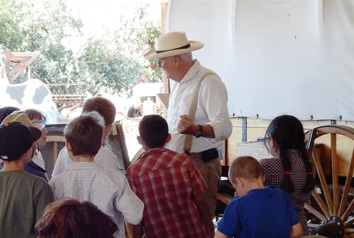 ECCHS docents share their love for local history, including how families came to California on covered wagons.