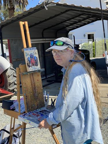 Plein Air artists' day at the museum.  Clubs are welcome to schedule a day at the museum