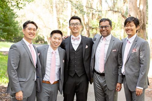 Groom and Groomsmen portrait The Brazilian Room Berkley CA