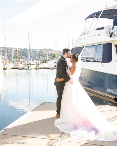 Bride and Groom Light House at Glen Cove Vallejo CA