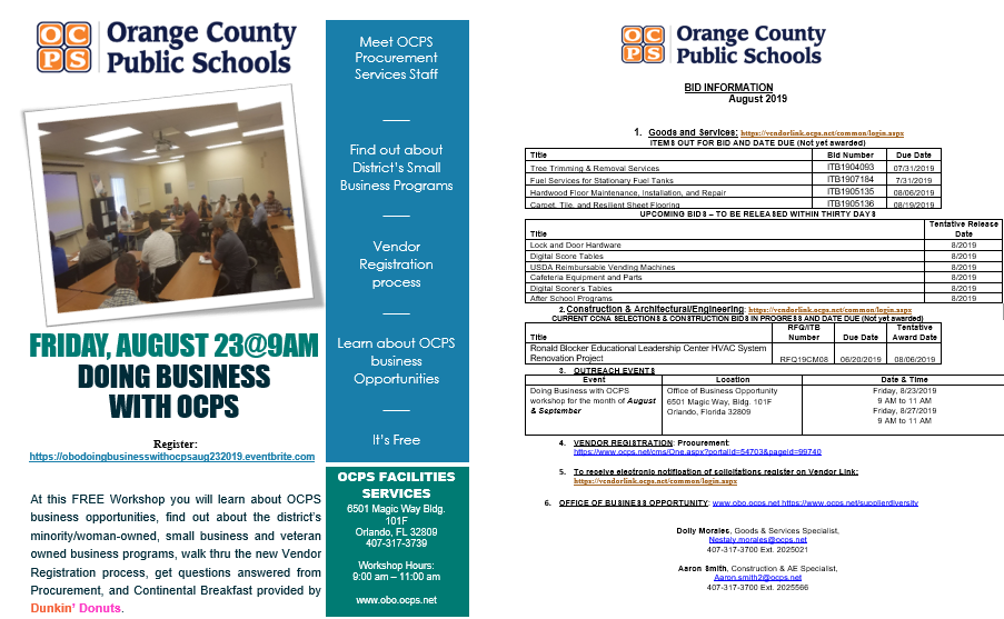 Doing Business with OCPS