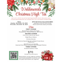Waldenwoods Christmas High Tea