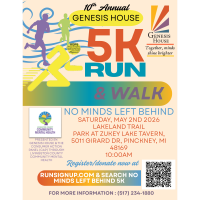 Genesis House 10th Annual 5k Run Walk