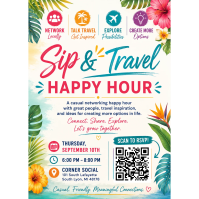 Sip & Travel Hapopy Hour Hosted by Siobhan Reigle