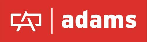 Adams logo - red box