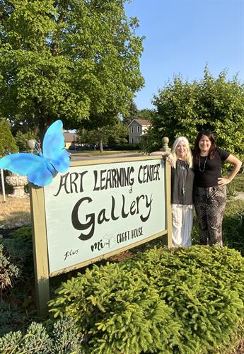Cindy Mitchell of the Art Learning Center and Carole Paisson of MI Craft House