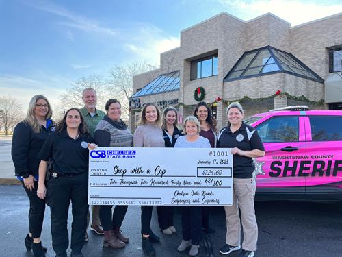 CSB Donation to Shop with a Cop - Investing in the Communities we Serve!