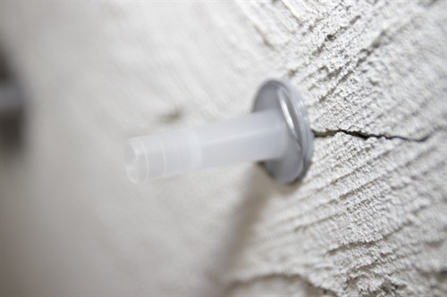 Epoxy Injection Repair In Progress Port Placement