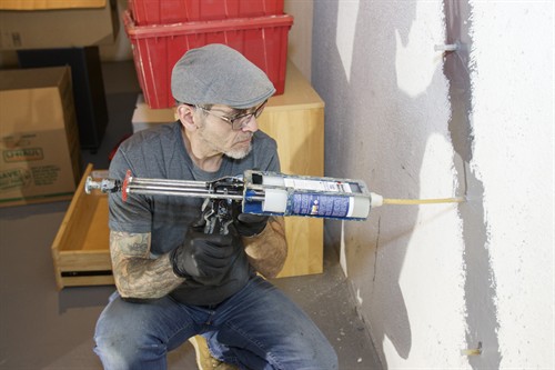 Epoxy Injection Repair In Progress